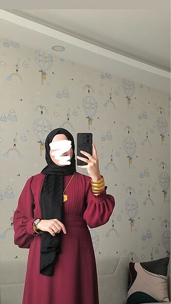 Diğer Kadın bordo elbise