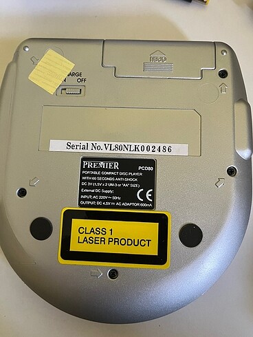 Premier Kutusunda Discman CDPlayer PCD80 - Görsel 4