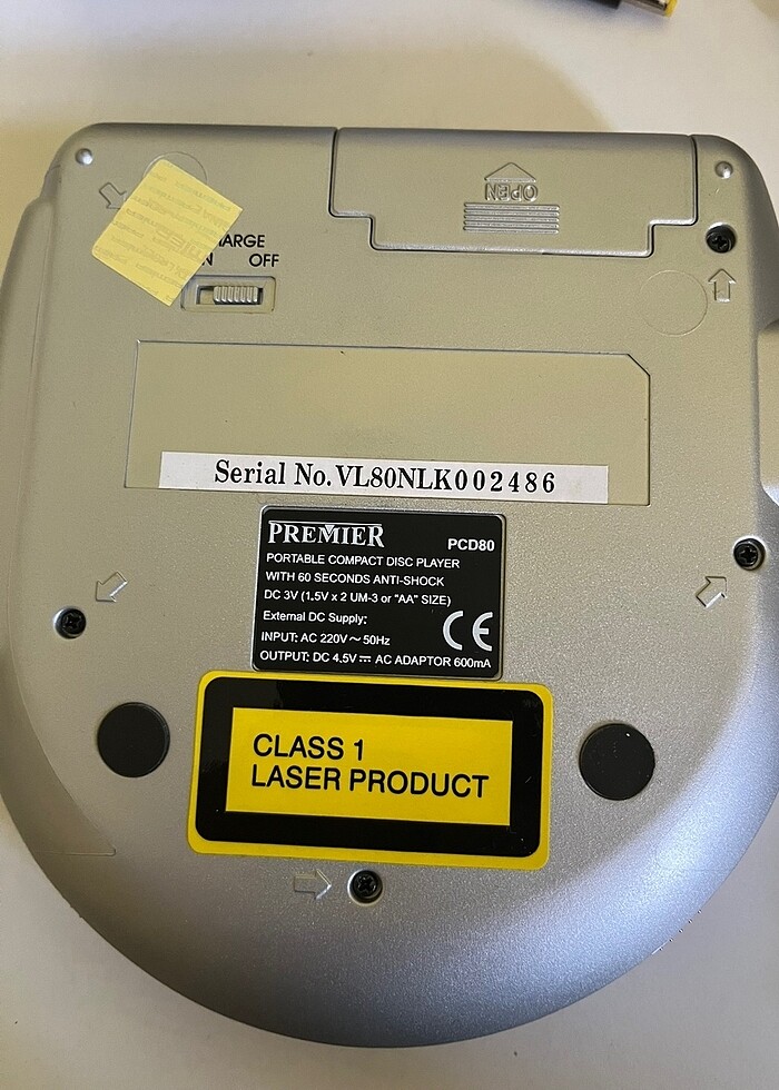 Premier Kutusunda Discman CDPlayer PCD80 - Görsel 4