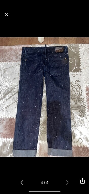 xs Beden mavi Renk DSQUARED2 Kot Pantolon