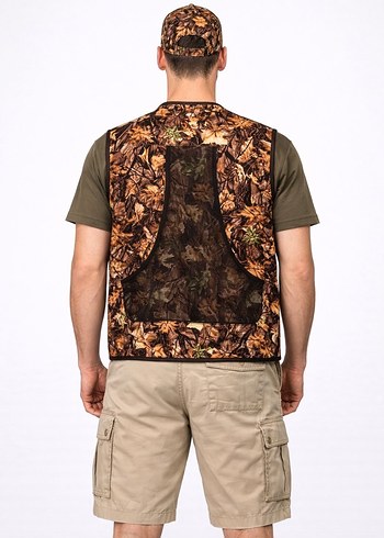 Kahverengi Kamuflajlı Erkek Avcı Yeleği - Görsel 2