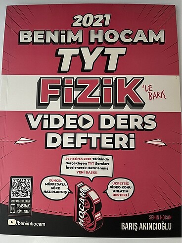 Benim hocam tyt fizik video ders defteri