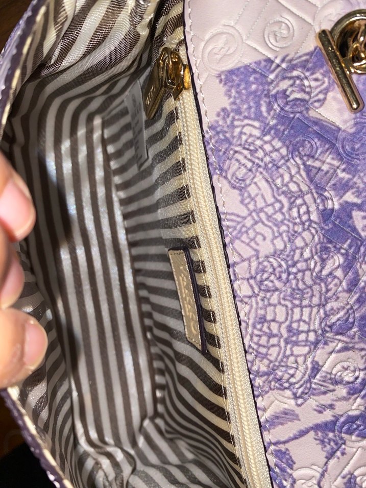 Vakko Mor Zincir Detaylı Parisli Bohem Çanta - Görsel 4