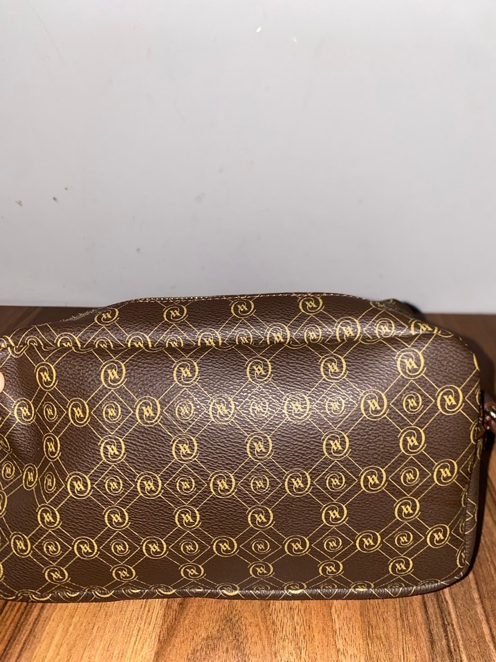 vakko Zincir Detaylı Kahverengi Deri Kadın Çanta - Görsel 3