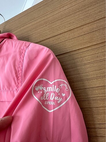 10 Yaş Beden kız çocuk pembe yağmurluk