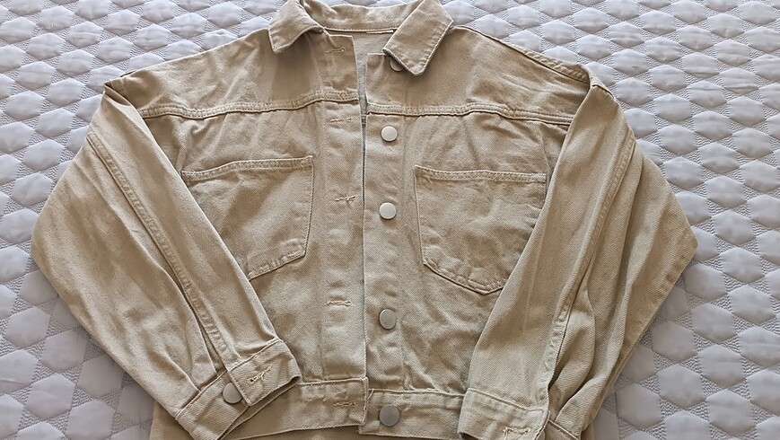 Crop ceket
