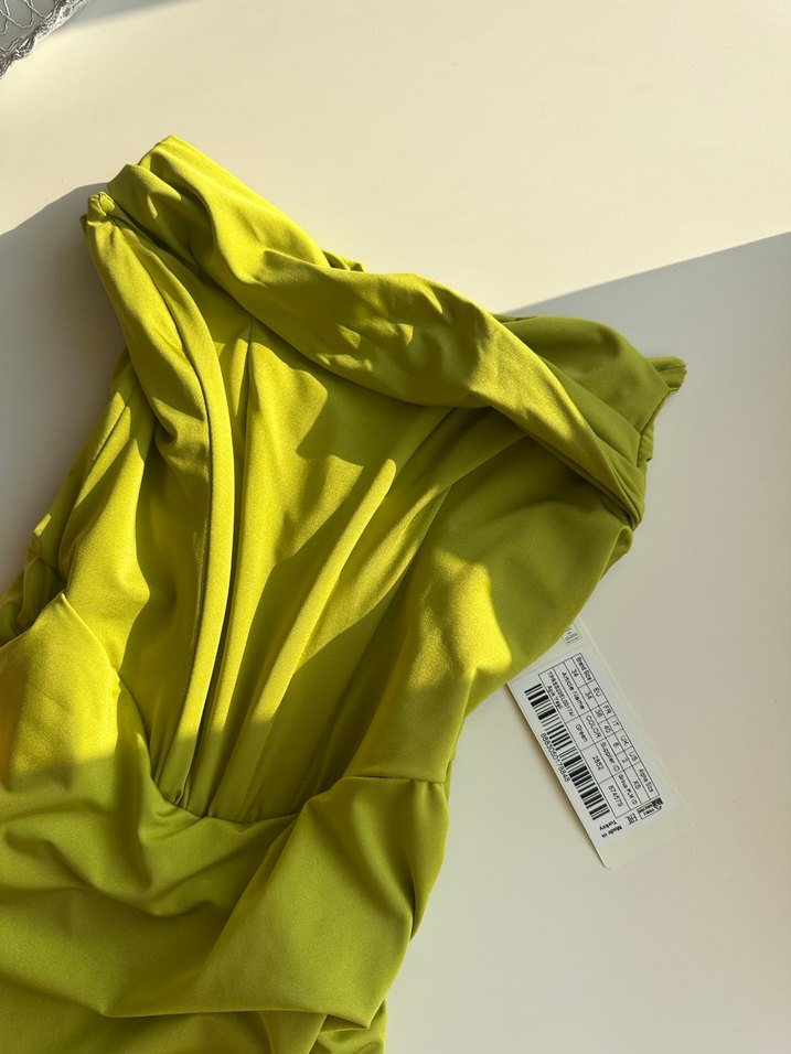 Kadın Drapeli Wrap Elbise - Görsel 2