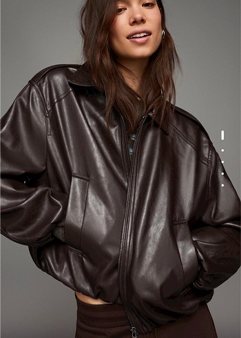 Bershka Deri Ceket - Görsel 3