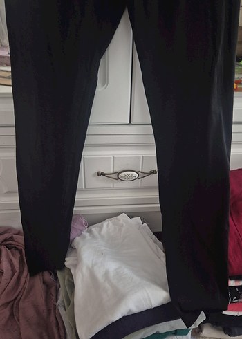 Siyah Hamile Dar Kesim tayt - Görsel 2