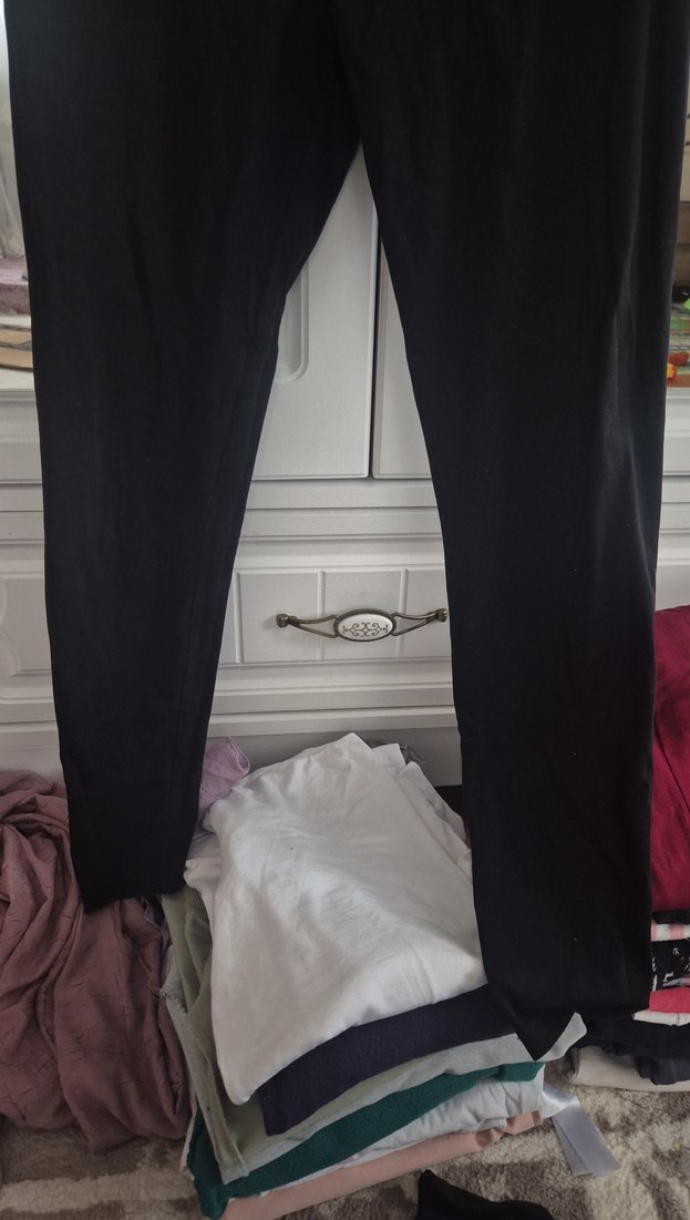 Siyah Hamile Dar Kesim tayt - Görsel 2