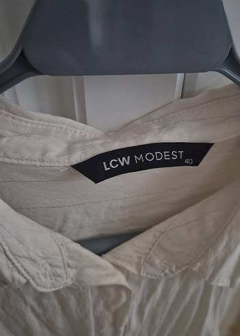 Beyaz Pilili Keten Kadın Gömlek - Görsel 2