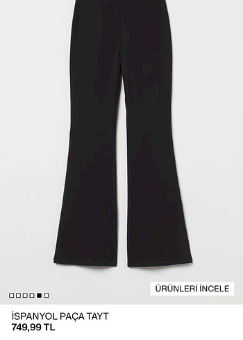 H&M İspanyol paça Tayt - Görsel 2