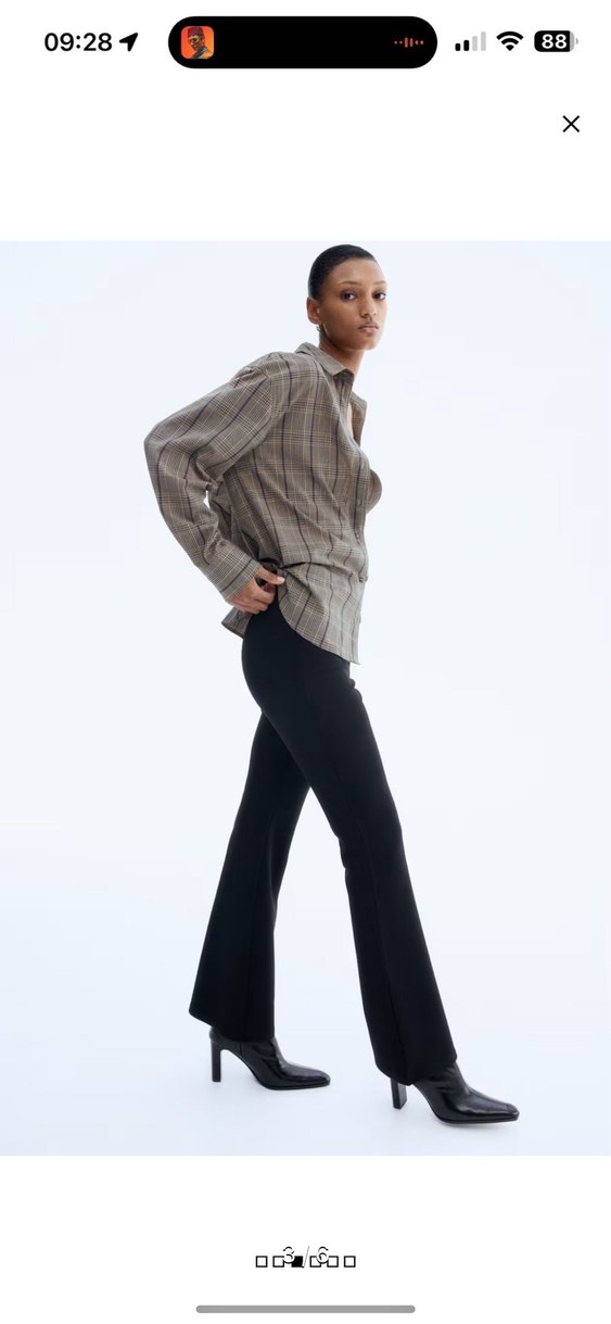 H&M İspanyol paça Tayt - Görsel 3