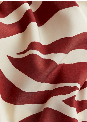 Bordo Zebra Desenli tunik elbise - Görsel 2