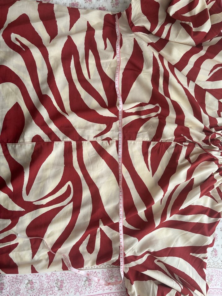 Bordo Zebra Desenli tunik elbise - Görsel 5