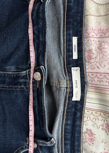 Koyu Mavi Midi Kadın Kot Pantolon - Görsel 6