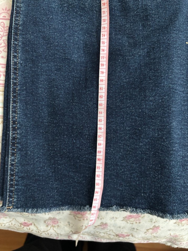 Koyu Mavi Midi Kadın Kot Pantolon - Görsel 4