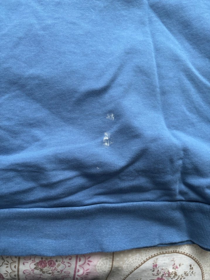 Kadın Mavi Kapüşonlu Rahat Sweatshirt - Görsel 5