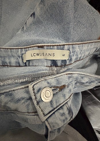 Kadın Gri Normal Paça Denim Pantolon - Görsel 5