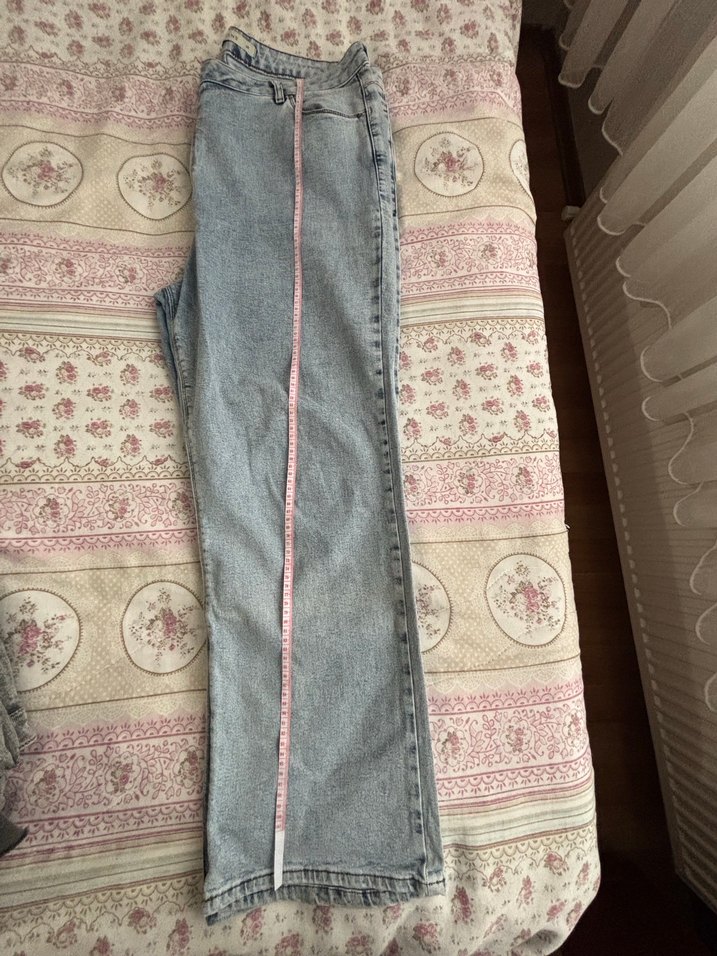 Kadın Gri Normal Paça Denim Pantolon - Görsel 3