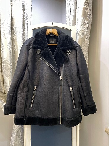 STRADİVARİUS Suni Kürklü Biker Ceket
