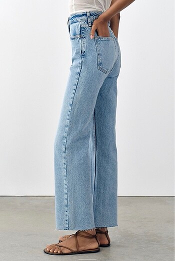 xxl Beden ZARA Yüksek Bel Straight Fit Jean