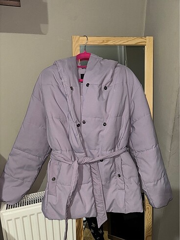 xs Beden mor Renk Bershka lila mont