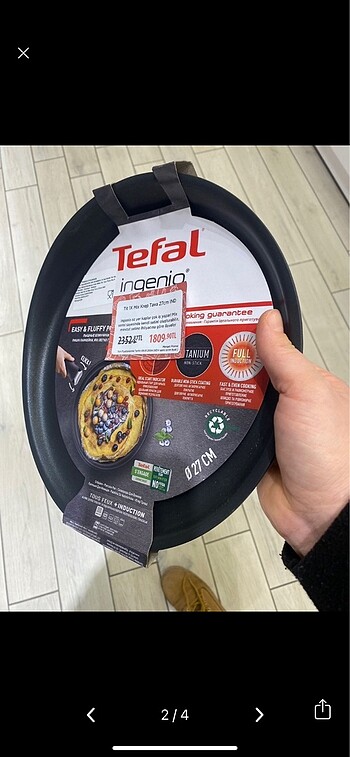  Beden Tefal ingeio krep tavası