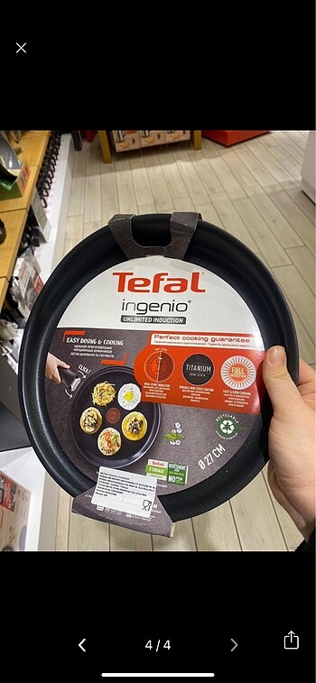  Beden siyah Renk Tefal ingeio krep tavası
