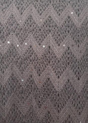 xl Beden siyah Renk Siyah Dantel Detaylı pullu Bluz