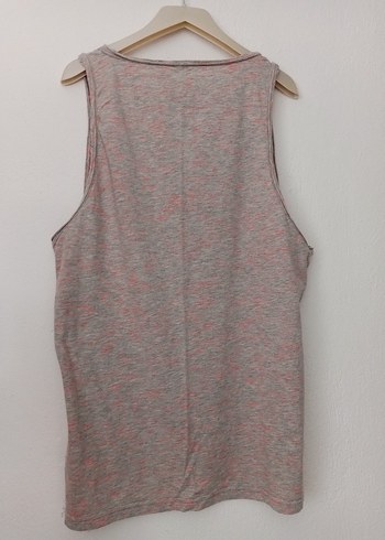 xxl Beden gri Renk Unisex kalın askılı tişört.