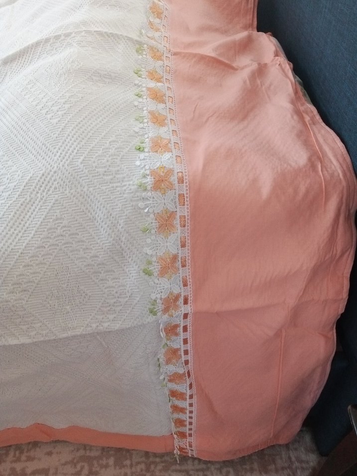 Nakışlı pike takımı - Görsel 5