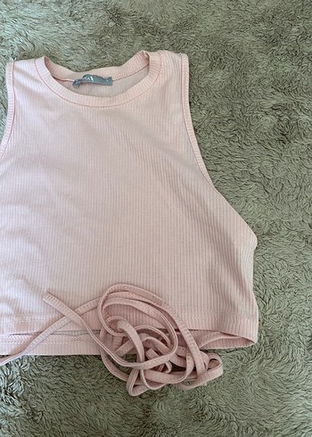 Trendyol & Milla Pembe Halter Yaka Crop Top