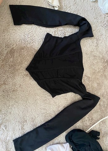 Trendyol & Milla V Yakalı Siyah Gotik Bustiyer