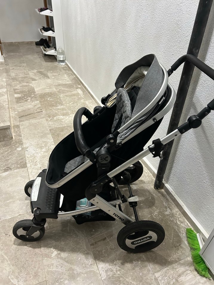 Gri Bebek Arabası - Görsel 2