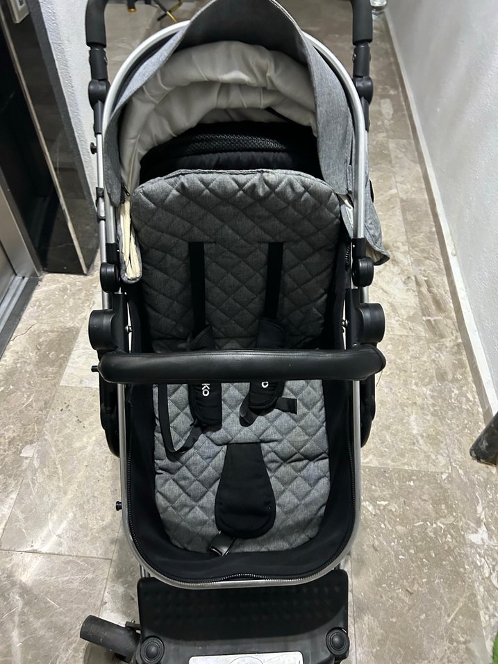 Gri Bebek Arabası - Görsel 4