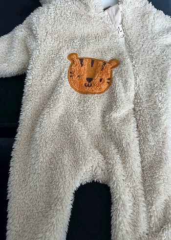 Kürklü Kapüşonlu Bebek Erkek Tulumu - Görsel 2