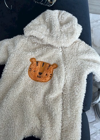 Kürklü Kapüşonlu Bebek Erkek Tulumu - Görsel 3