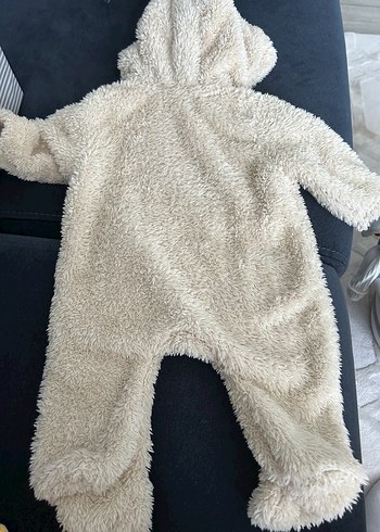 Kürklü Kapüşonlu Bebek Erkek Tulumu - Görsel 4