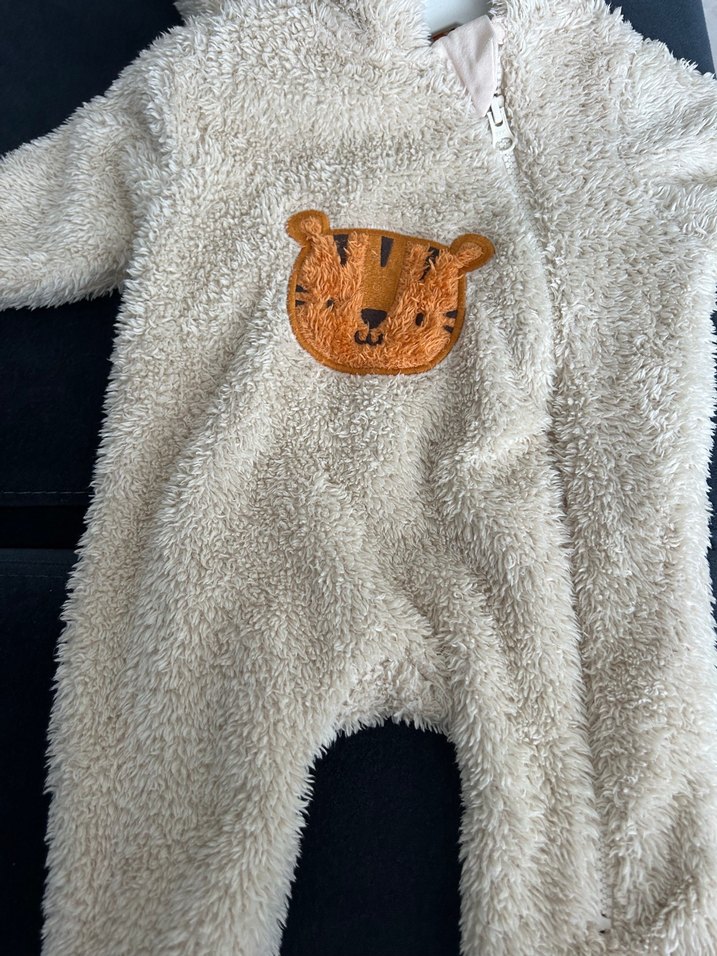 Kürklü Kapüşonlu Bebek Erkek Tulumu - Görsel 2