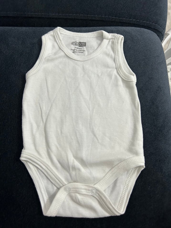 Baskılı Beyaz Bebek Atlet - Görsel 2