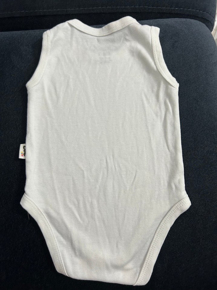 Baskılı Beyaz Bebek Atlet - Görsel 3