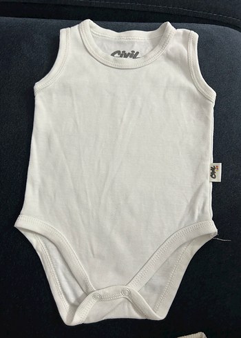 Bebek Beyaz Baskılı Atlet 0-1 Ay - Görsel 2