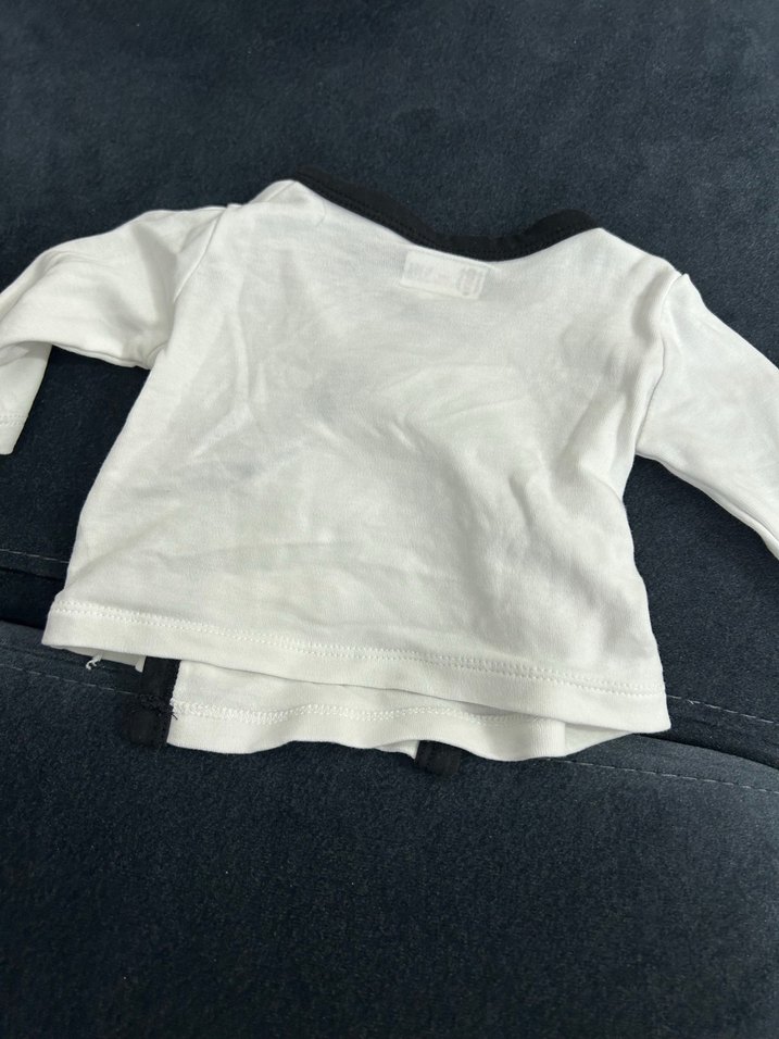 Beyaz Uzun Kollu Bebek Hastane Kıyafeti - Görsel 3