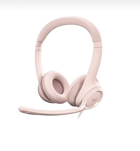 logitech H390 Usb Gürültü önleyici mikrofonlu kulaklık Gül rengi