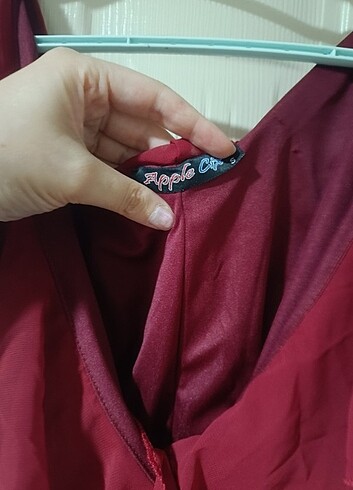 Diğer Önü kısa arkası uzun Bordo abiye tül ve astarlı