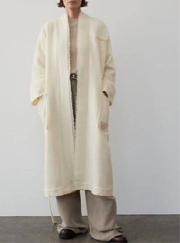 Zara Zara 0 Monteco Yün Kaban XS-S