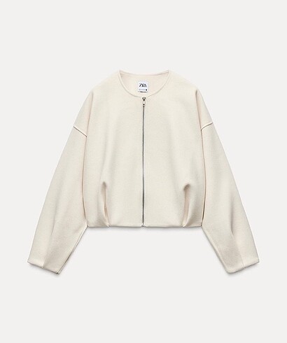 Zara ekru bomber ceket