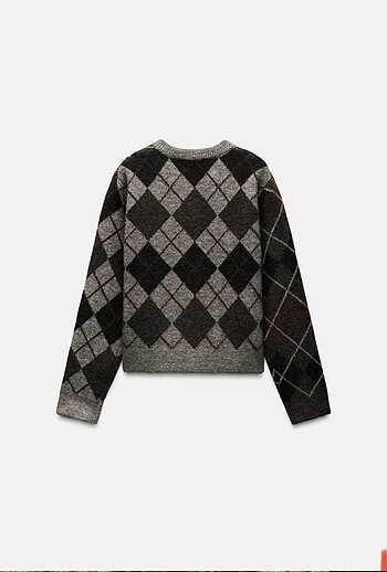 Zara Zara Baklava Desenli Triko Hırka