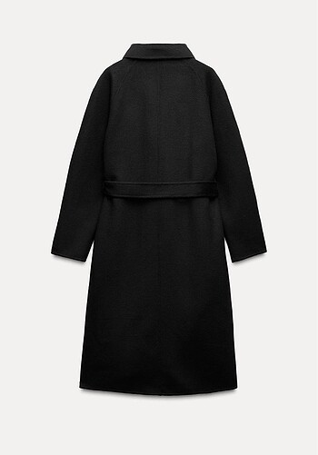 Zara Zara Kemerli Yün Karışımlı Kaban